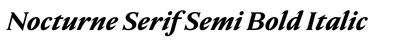 Nocturne Serif Semi Bold Italic image